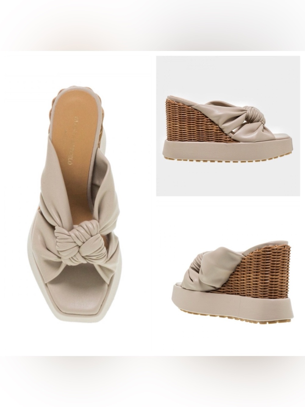 Paloma Barceló Desead Platform Mule Sandals Size 37